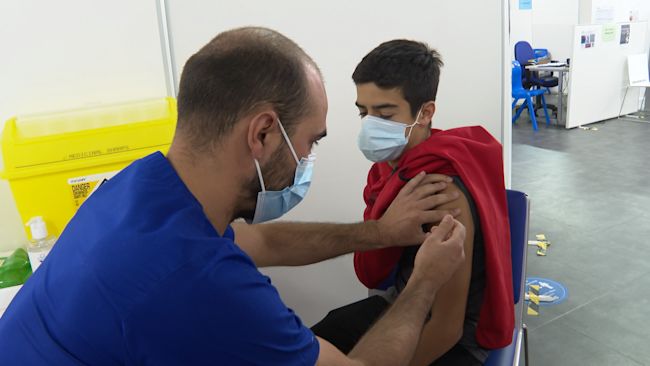 From half-term, 12 to 15-year-olds in England will be able to get vaccinated at national hubs, rather than at school