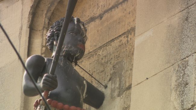 A statue of a black boy in Stroud which campaigners want removed