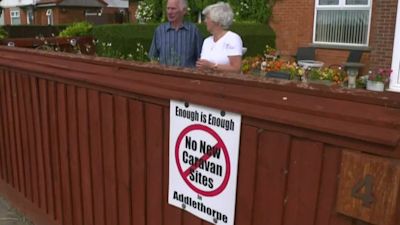 Residents against caravan site