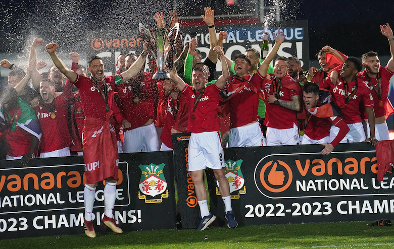 Wrexham AFC: Fans celebrate historic night at The Racecourse as club  promoted to Football League