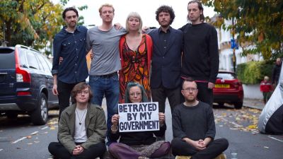 Undated handout file photo issued by Insulate Britain of their activists (back row left to right) Tim Speers, Roman Paluch, Emma Smart, Ben Taylor, James Thomas, (front row left to right) Louis McKechnie, Ana Heyatawin and Oliver Rock, who along with Dr Ben Buse have been jailed at the High Court for breaching an injunction designed to prevent the group's road blockades. The family of one of activists have raised more than £8,500 to cover his rent while he is in prison. Oliver Rock, a self-employed carpenter from Berkshire, is among the nine Insulate Britain activists jailed after blockading the M25 in defiance of a High Court injunction in November. Issue date: Thursday November 25, 2021.
