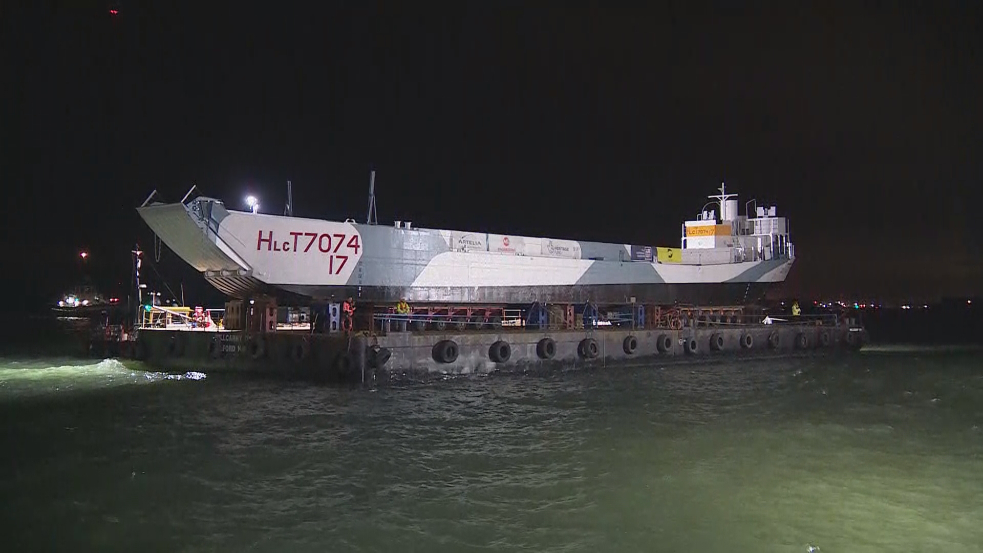 Last remaining DDay landing craft makes final journey to Portsmouth