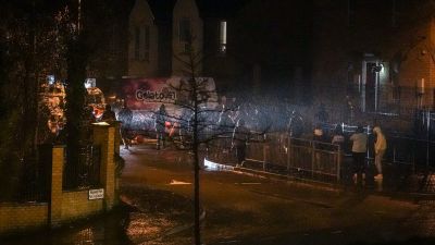 Rioting broke out in Derry after police searches. 