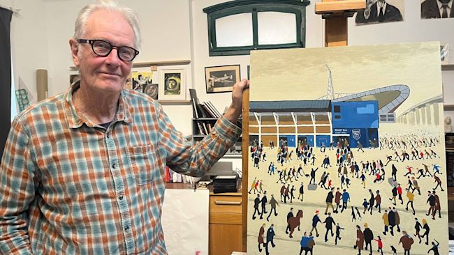 Credit: Call Me Ted
Ipswich Town gig style matchday poster by Call Me Ted
Simon Farr to create a new version of L.S. Lowry's Going to the Match Portman Road