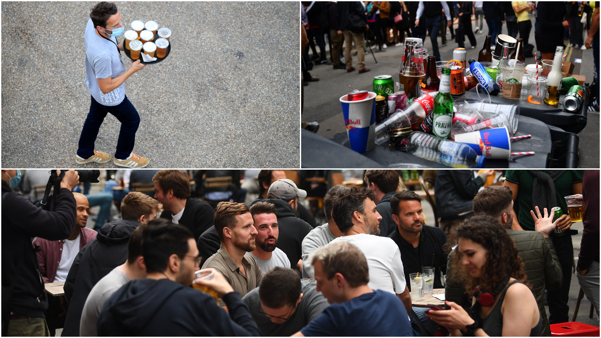 Punters enjoy 'Super Saturday' as pubs and hairdressers open in England