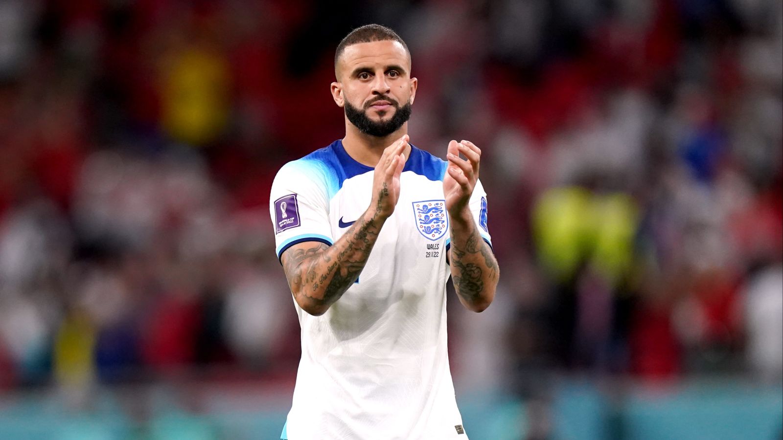England ace Kyle Walker hopes to have Kylian Mbappe in his back