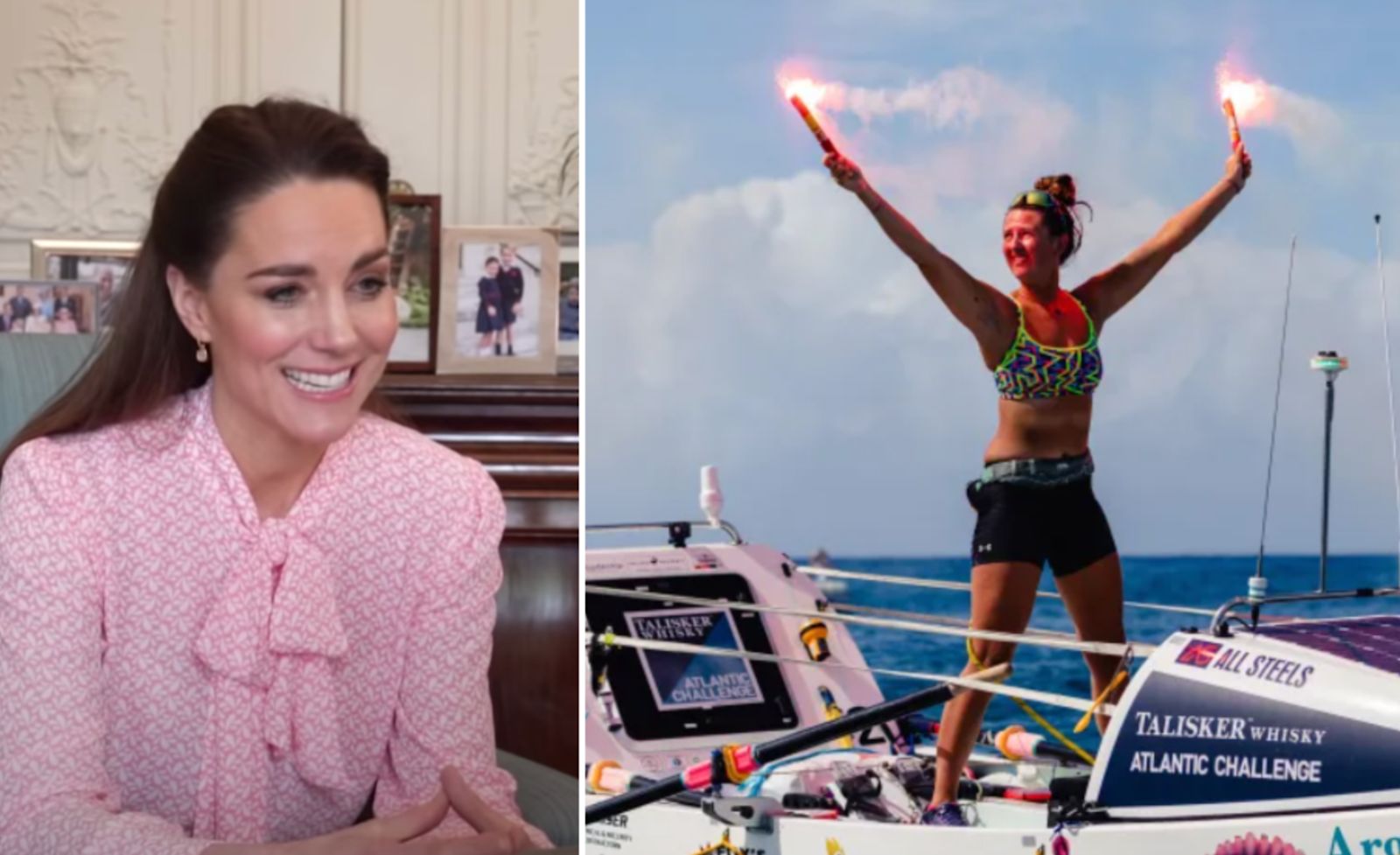 Atlantic rower tells Duchess of Cambridge she hopes her feat shifts ...