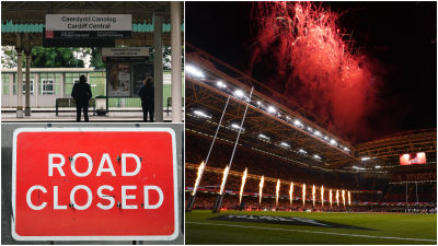 Cardiff city centre road closures in place