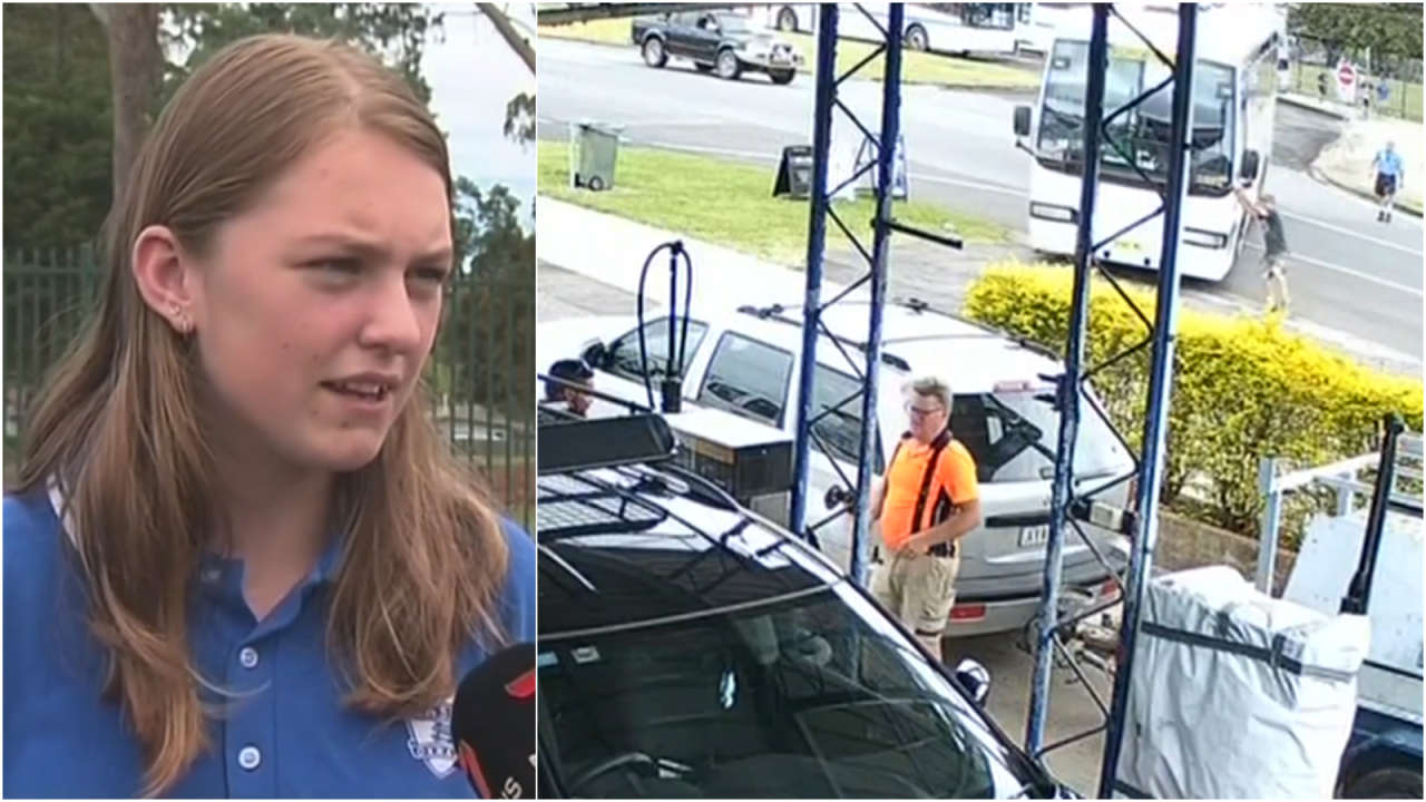Australian teenager hailed after she steered out of control bus to safety