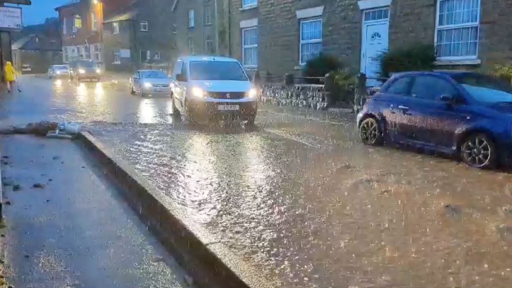 Scarborough homes flooded and cars stranded after heavy rain | ITV News ...