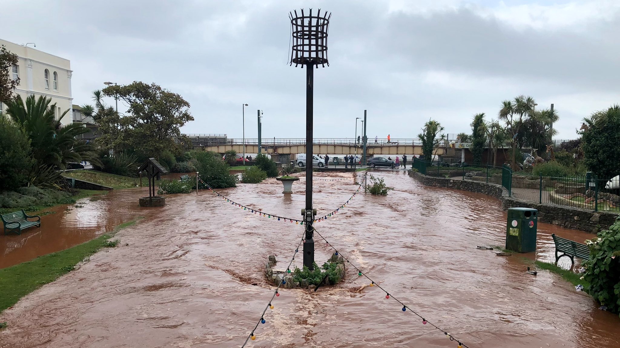 'Like A Waterfall' - Pictures And Videos Show Flash Flooding In Dawlish ...