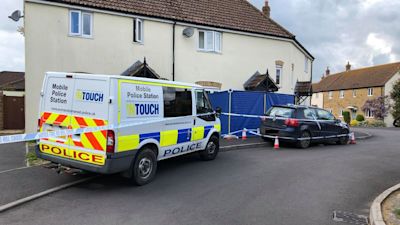 Crime scene at Forts Orchard, Chilthorne Domer