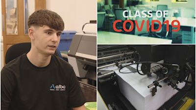 Printer's Apprentice Class of Covid-19: Award-winning printer apprentice | ITV News Border