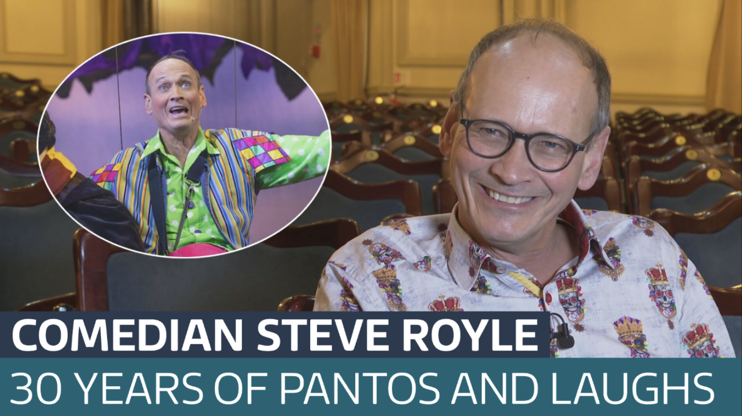 Steve Royle Pantomime Comedian Steve Royle 'almost missed' collecting gong at panto awards ...