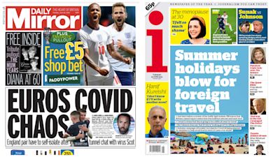 Summer Holiday Chaos And Scotland And England S Covid Issues At The Euros Lead Tuesday S Papers Itv News Summer Holiday Chaos And Scotland And England S Covid Issues At The Euros Lead Tuesday S Papers Itv News