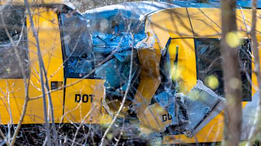 Four people 'critically injured' after two trains crash head-on in Denmark