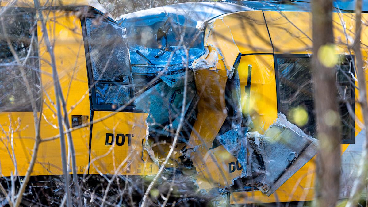 Four people ‘critically injured’ after two trains crash head-on in Denmark