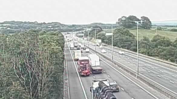 M5 traffic latest updates as all traffic held after crash ITV