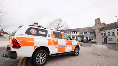A major search operation took place in Castlewellan. Pic Presseye