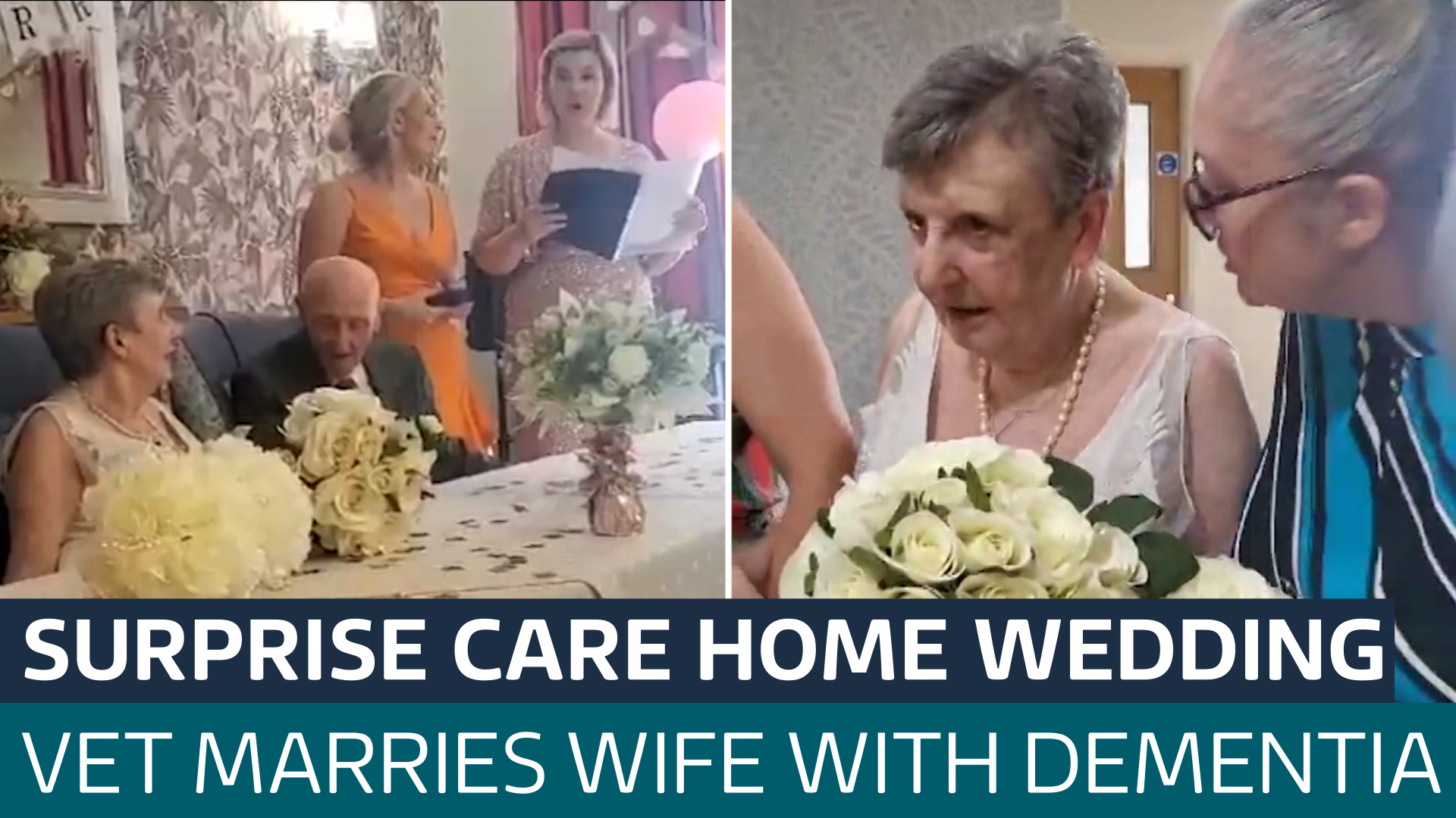 92yearold veteran marries wife with dementia in care home wedding