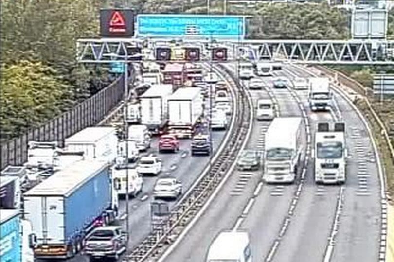 Major disruption on M6 after two vehicle crash at Spaghetti