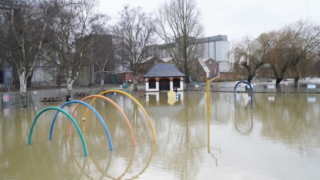 Flooding in Wellingborough on 5 January.
Credit: PA
