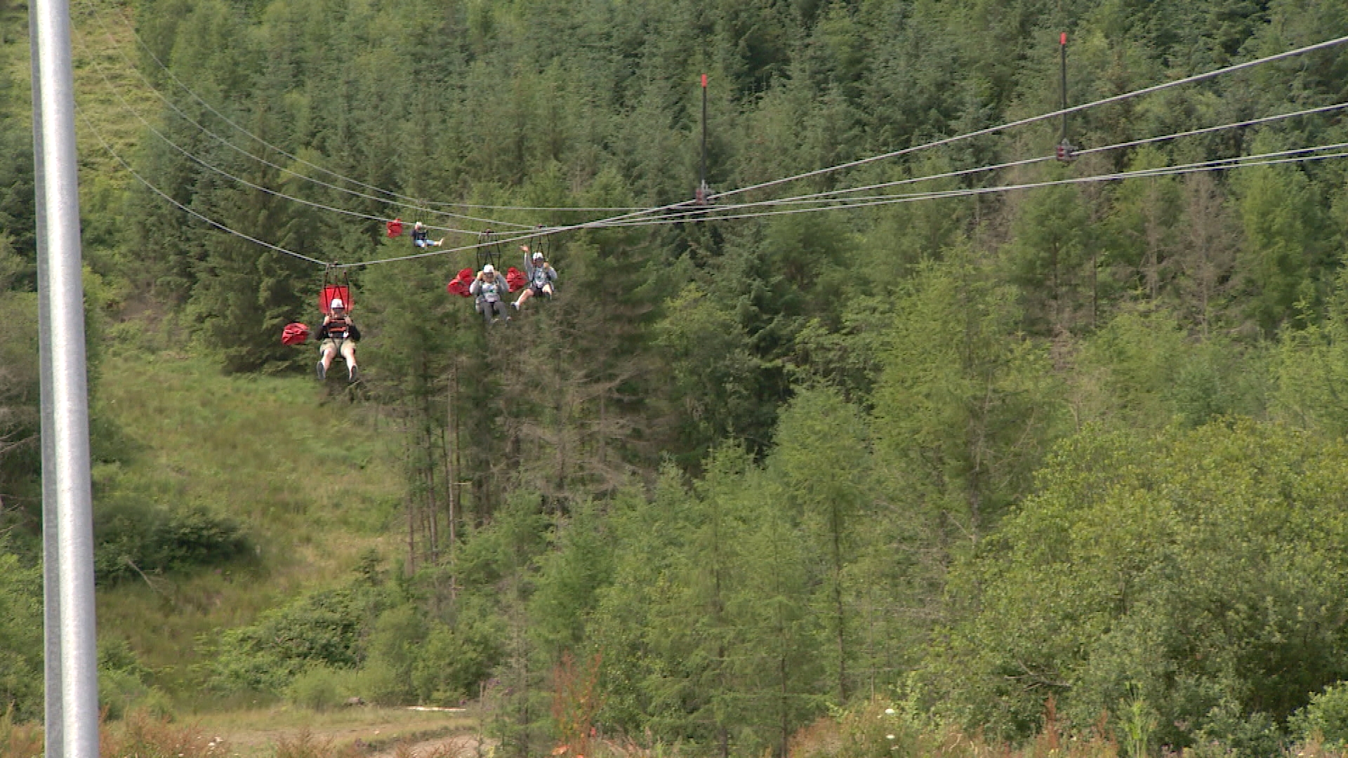 Care home resident, 85, fulfils wish to complete world's fastest zipline