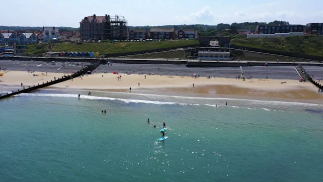 Norfolk Police say a missing man from Sheringham was found dead on the town's beach after he fell from a cliff. Credit: ITV News Anglia