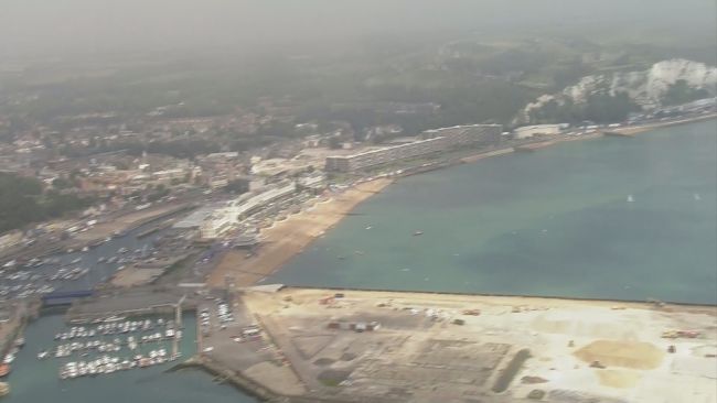 The Port of Dover have closed the area to swimmers and water-based activities