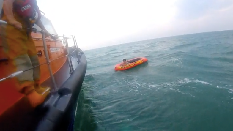 Boy, 11, blows more than a mile out to sea on an inflatable dinghy at  Dungeness | ITV News Meridian