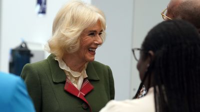 Camilla said it was a “huge pleasure” to visit students at Aberdeen University.