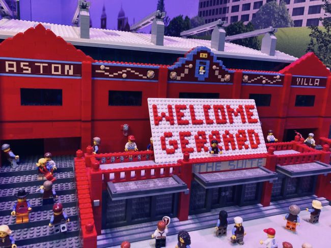 Tribute to new Villa boss Steven Gerrard brick form at Legoland Discovery Centre | News Central