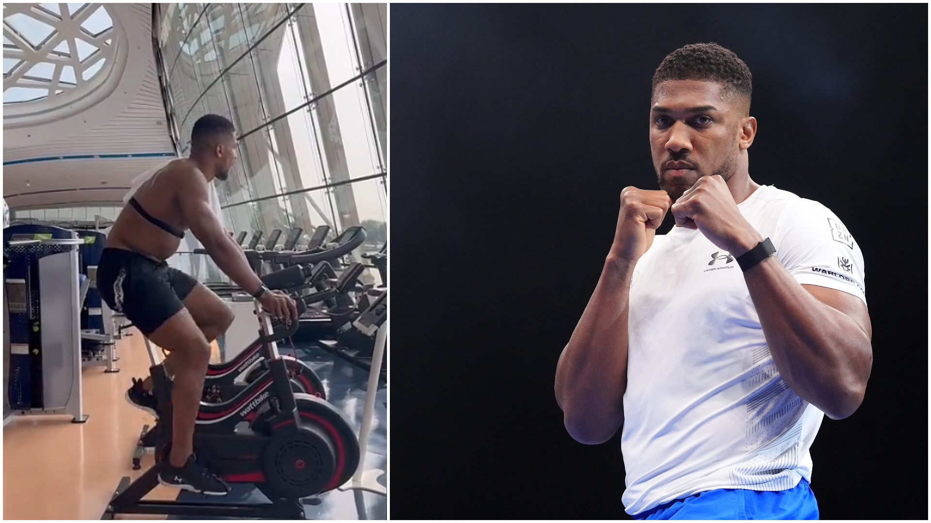 'Mental strength therapy': Anthony Joshua returns to the gym following car crash