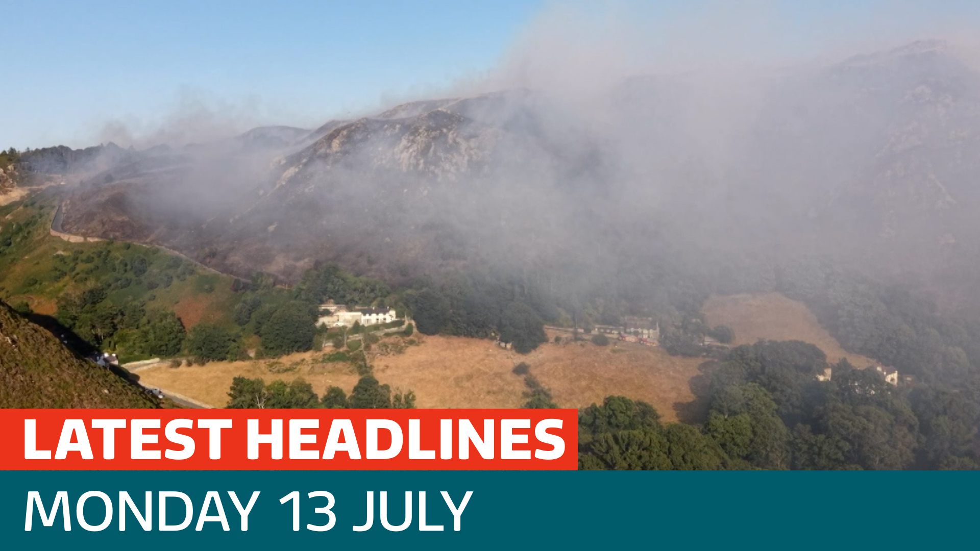 The latest headlines - as major wildfire incident declared in North Wales