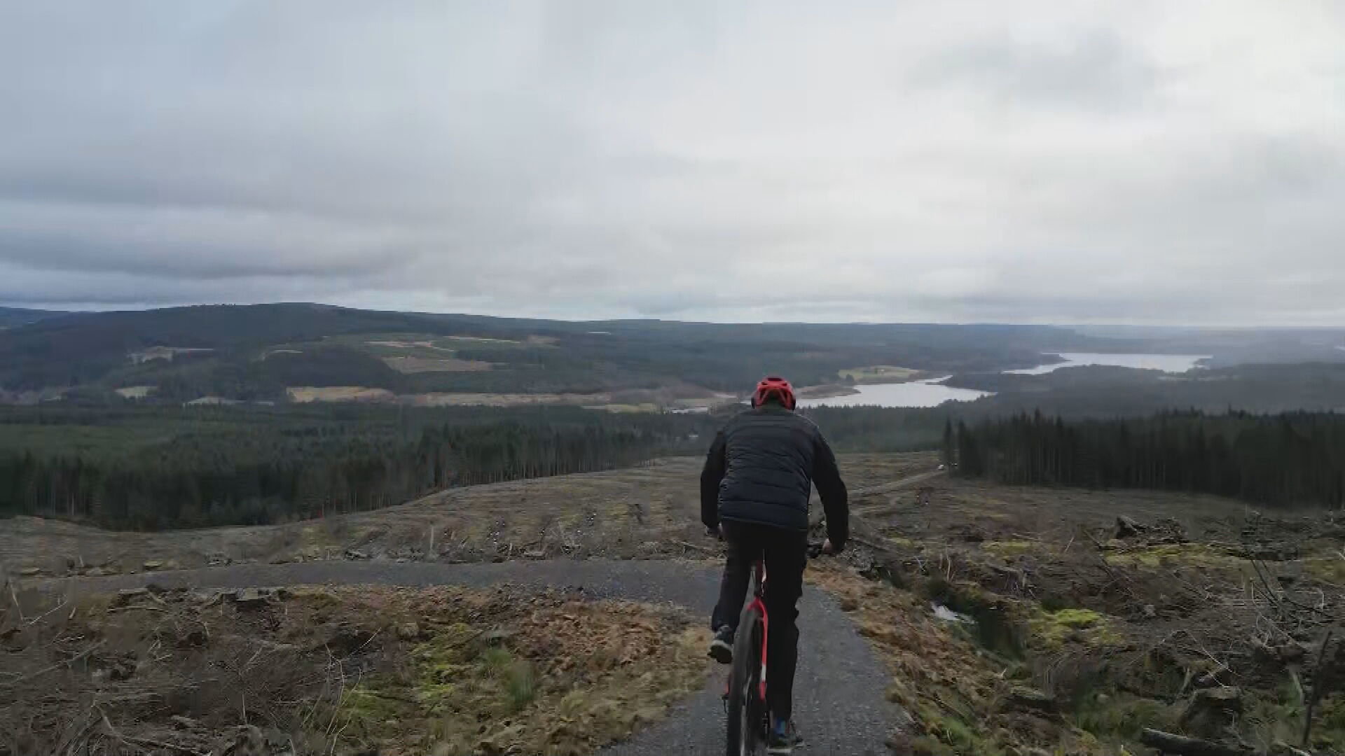 Kielder cycling track in Northumberland closed by Storm Arwen reopens after three years ITV