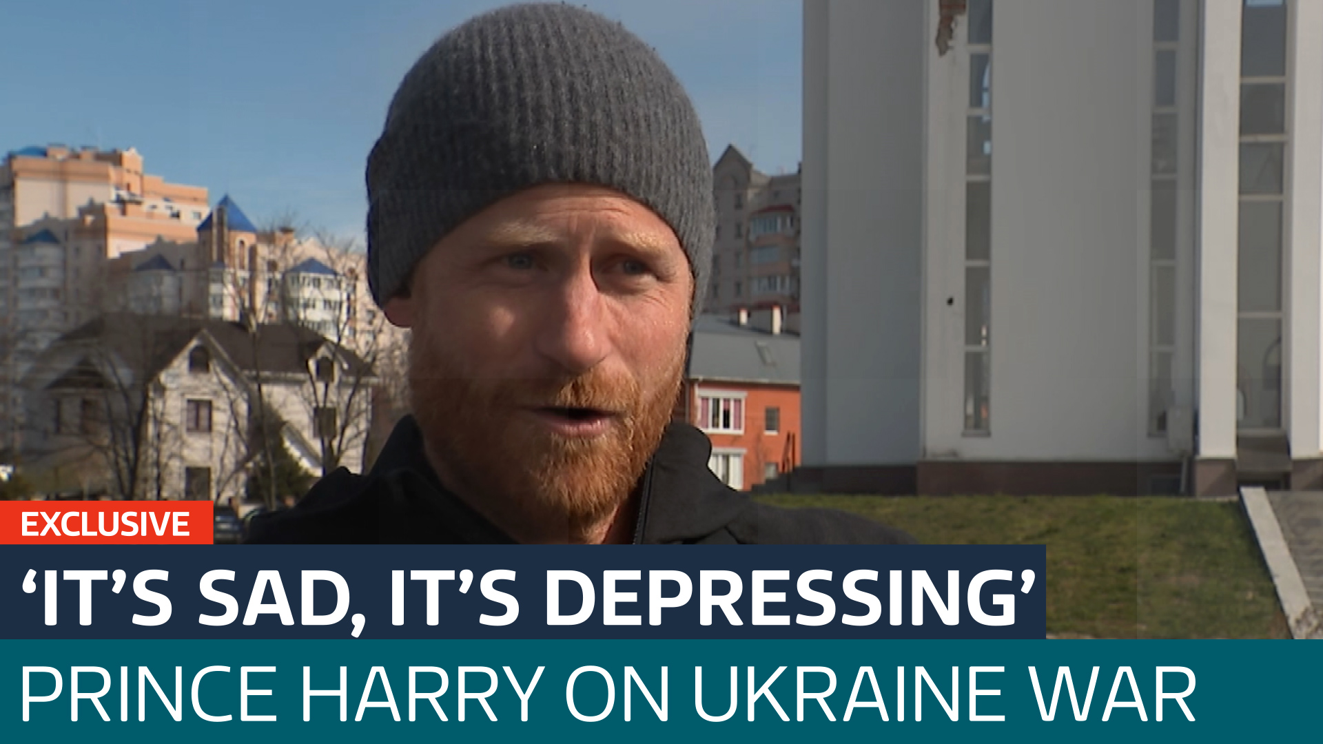 Watch our rare interview with Prince Harry in Ukraine - Latest From ITV News