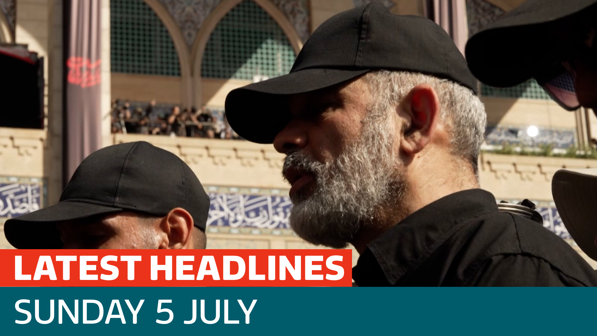The latest headlines - as Head of Iran's Republican Guard joins crowds mourning late Ayatollah.