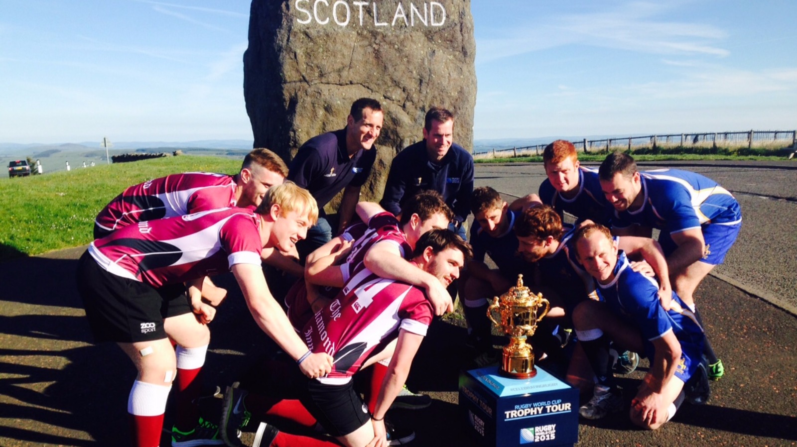 Rugby legends scrum down on the border | ITV News Border