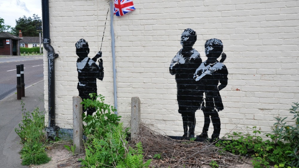 Banksy's Jubilee tribute? | ITV News Meridian