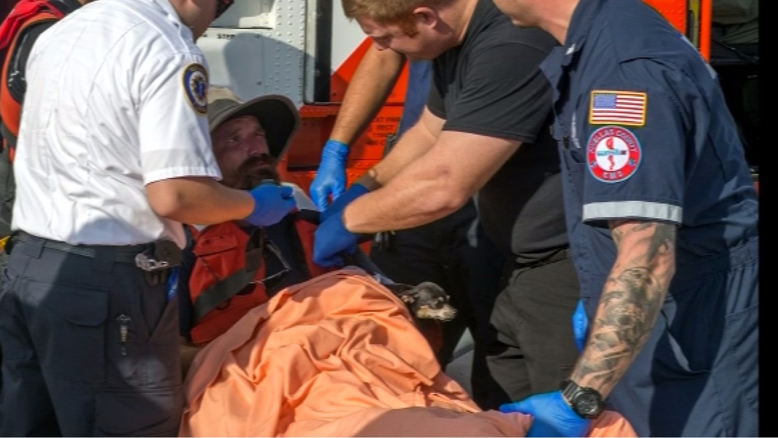 US Coast Guard rescues man and his dog after days stranded at sea | ITV ...
