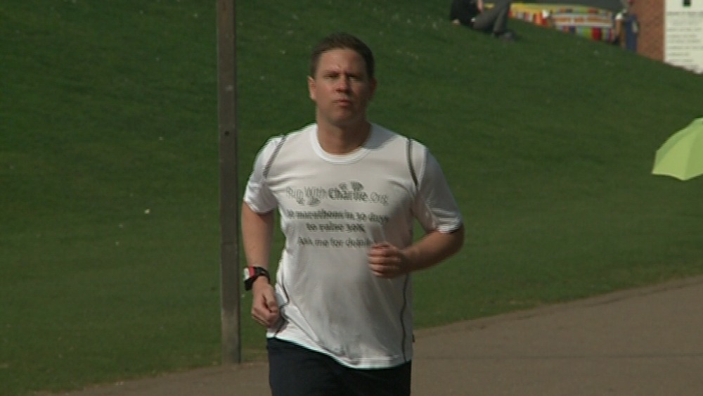 Man Aims To Run A Marathon A Day For A Month | ITV News Anglia