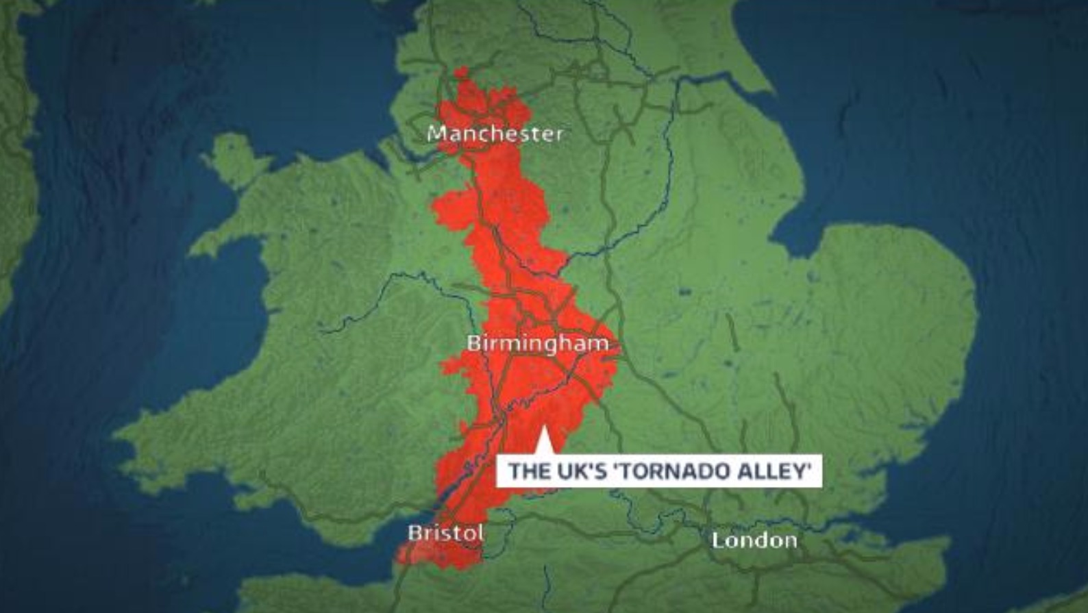 Birmingham is a UK 'tornado hot spot' ITV News Central