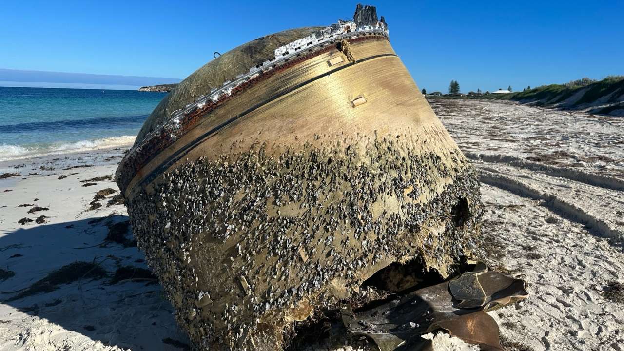 Mysterious object found on Australian beach 'fell from space'