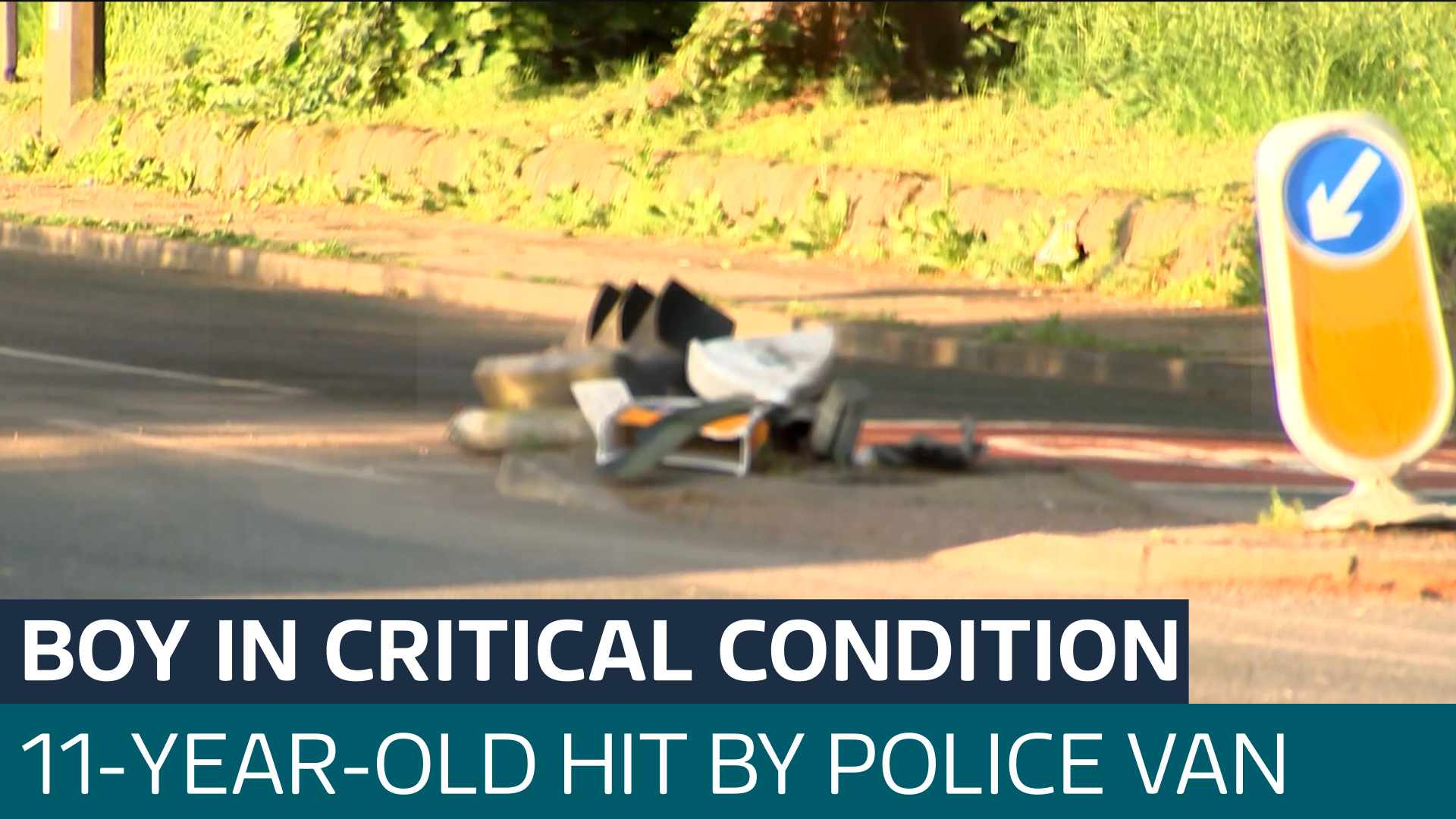 11-year-old boy in critical condition after being hit by police van in ...