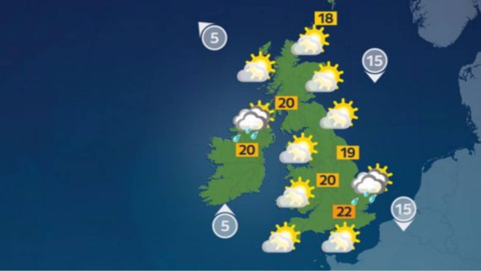 Mostly fine and dry, cloudy with showers in Northern Ireland ITV News