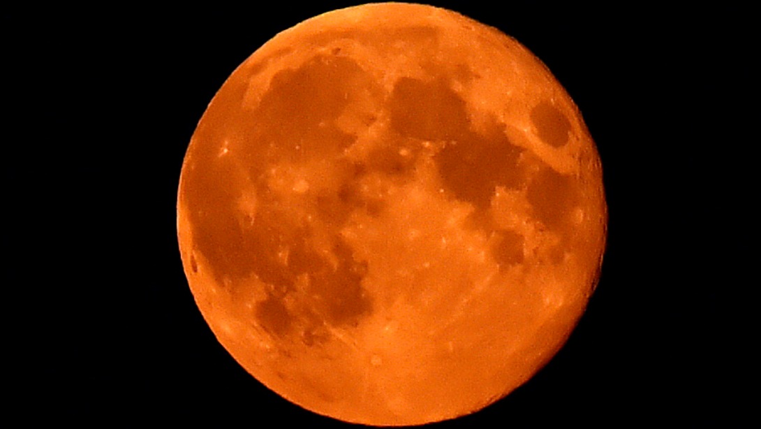 Stargazers get once in 30 years chance to watch moon turn blood red in