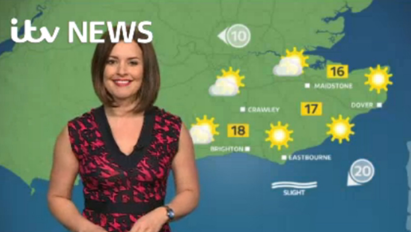 Saturday afternoon's weather for the east of the region | ITV News Meridian