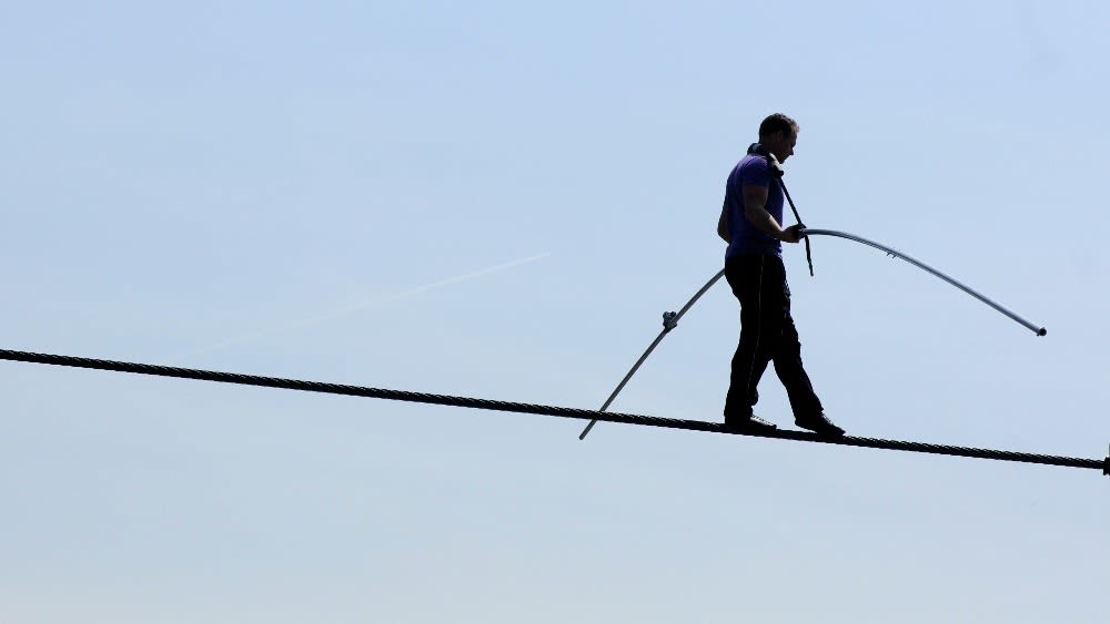 Daredevil set for historic tightrope walk across the Niagara Falls