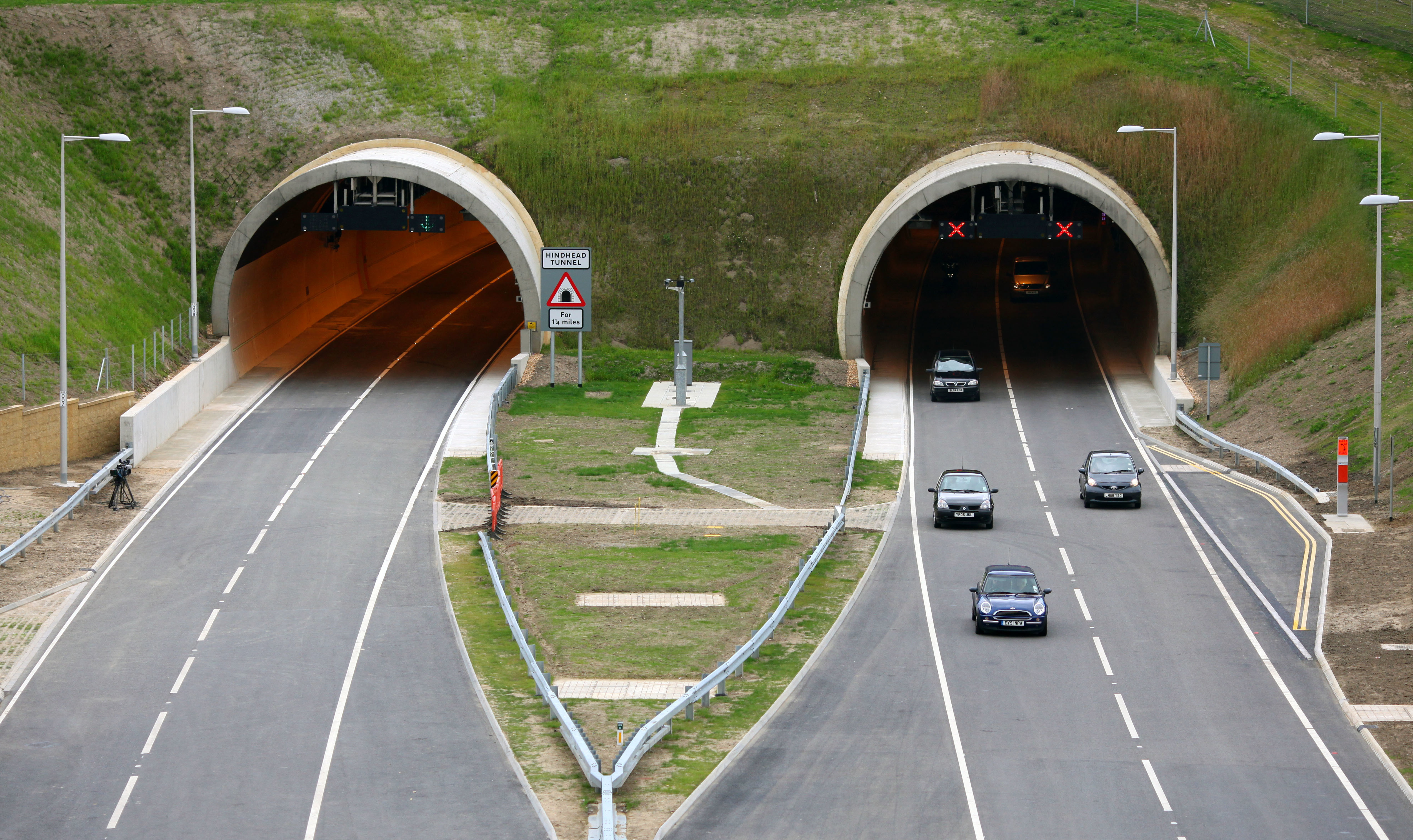 A3 Hindhead Tunnel reopens following earlier incident involving