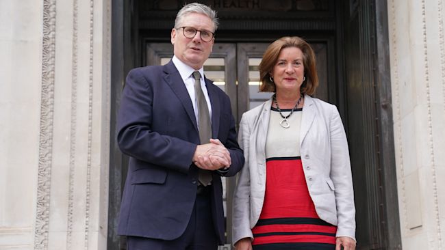 Prime Minister Keir Starmer and First Minister Eluned Morgan. PA Images.